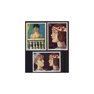 San Marino 872-874, MNH. Mi 1099-1101. Women Year IWY-1975. By Franco Gentilini.