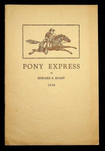 Pony Express by Edward S. Knapp (1936)