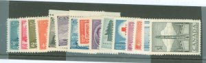 Canada #303/321 Unused Multiple