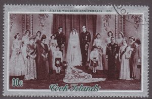 Cook Islands 338 Silver Wedding 1972