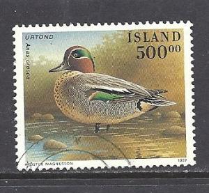 Iceland Sc # 835 good/very good condition used 