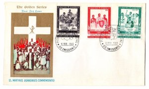 1965 Vatican The Golden Series FDC SS Martyres Ugandenses Commemoratio