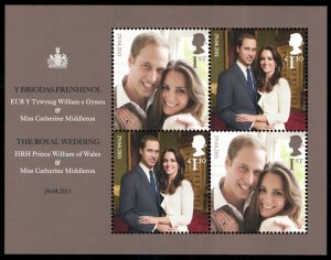 GB 2011 - Prince William Wedding  - MNH Sheet # 2901