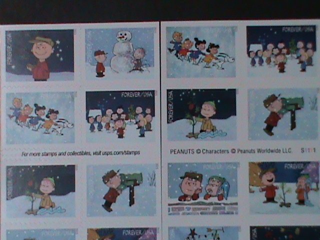 UNITED STATES-2015-SC# 5030b-A CHARLIE BROWN CHRISTMAS-BOOKLET OF 20 MNH VF