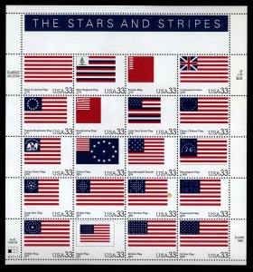 US Scott 3403 Stars and Stripes Mint NH pane of 20