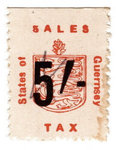 (I.B) Guernsey Revenue : Sales Tax 5/- (German Occupation)