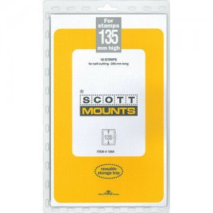 Scott/Prinz Pre-Cut Strips 265mm Long Stamp Mounts 265x135 #1064 Clear 