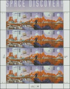 Space Discovery Sheet of Twenty 32 Cent Postage Stamps Scott 3238-42