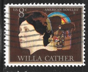 USA 1487: 8c Willa Cather, Pioneer Family and Covered Wagon, used, VF