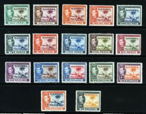 GAMBIA King George VI 1938-46 The Full Pictorial Set SG 150 to SG 161 MINT