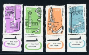 Israel Stamp Bale #188-231 Air Mail - Set of 9 With Tabs - MOGNH - CV $15.00