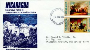 NICARAGUA  1976 The 200th Anniversary of American Revolution  FDC13823