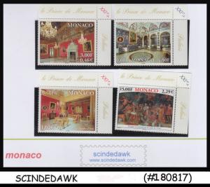 MONACO - 2001 Interiors of the Ducal Palace - 4V MINT NH