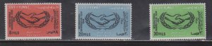 KUWAIT Scott # 278-80 MH - International Cooperation Year 1965