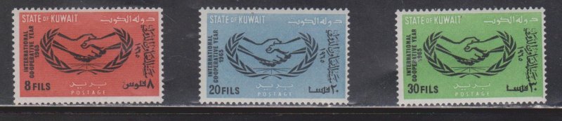 KUWAIT Scott # 278-80 MH - International Cooperation Year 1965