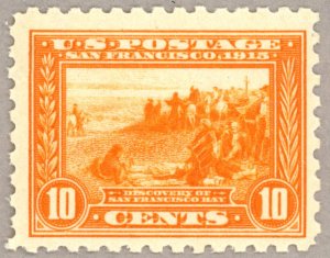 US Scott#404 Mint NH VF 1913 10c Panama-Pacific, perf 10, brilliant, no faults