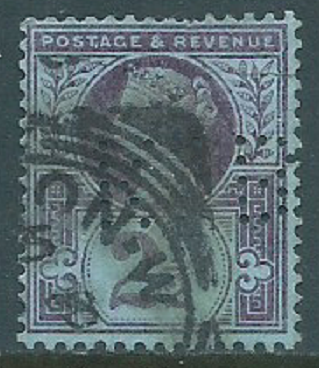 Great Britain, Sc #114, 2-1/2d Used-Perfin