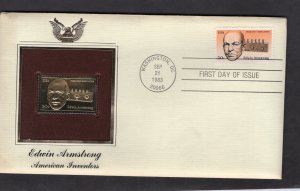 2056 Edwin Armstrong, FDC PCS Gold Replica