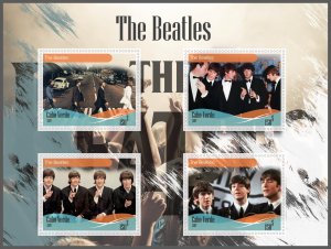 Stamps.Music. Beatles 2018 year 1+1 sheets perforated