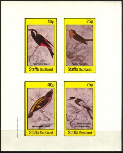 {ST322} Staffa Scotland Birds (12) Sh.4 Imperf. MNH Local Cinderella !!