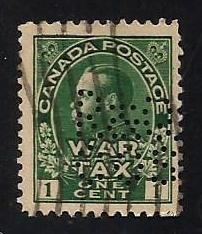 Canada #MR1   perfin