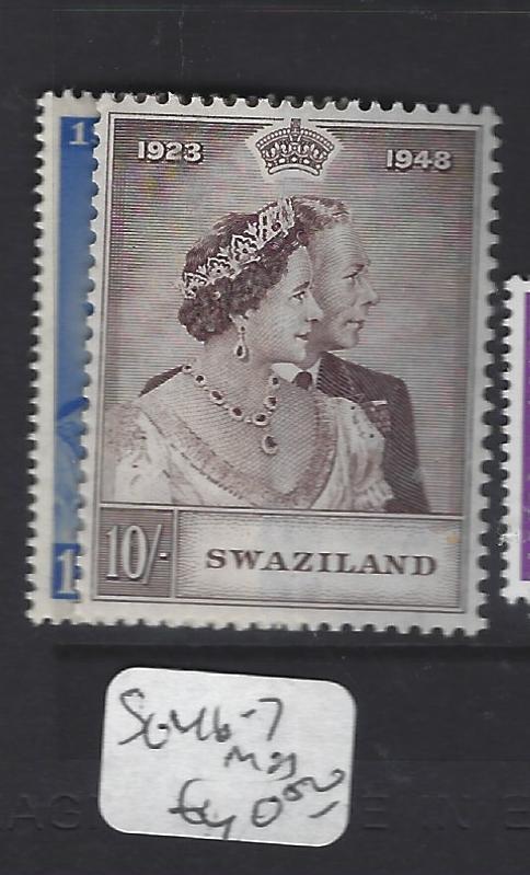 SWAZILAND  (P1510B)  KGVI  SILVER WEDDING SG 46-7   MOG