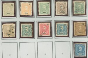 Angola #38-47/52 Unused Single