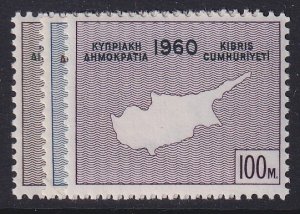 CYPRUS, Scott 198-200, MNH