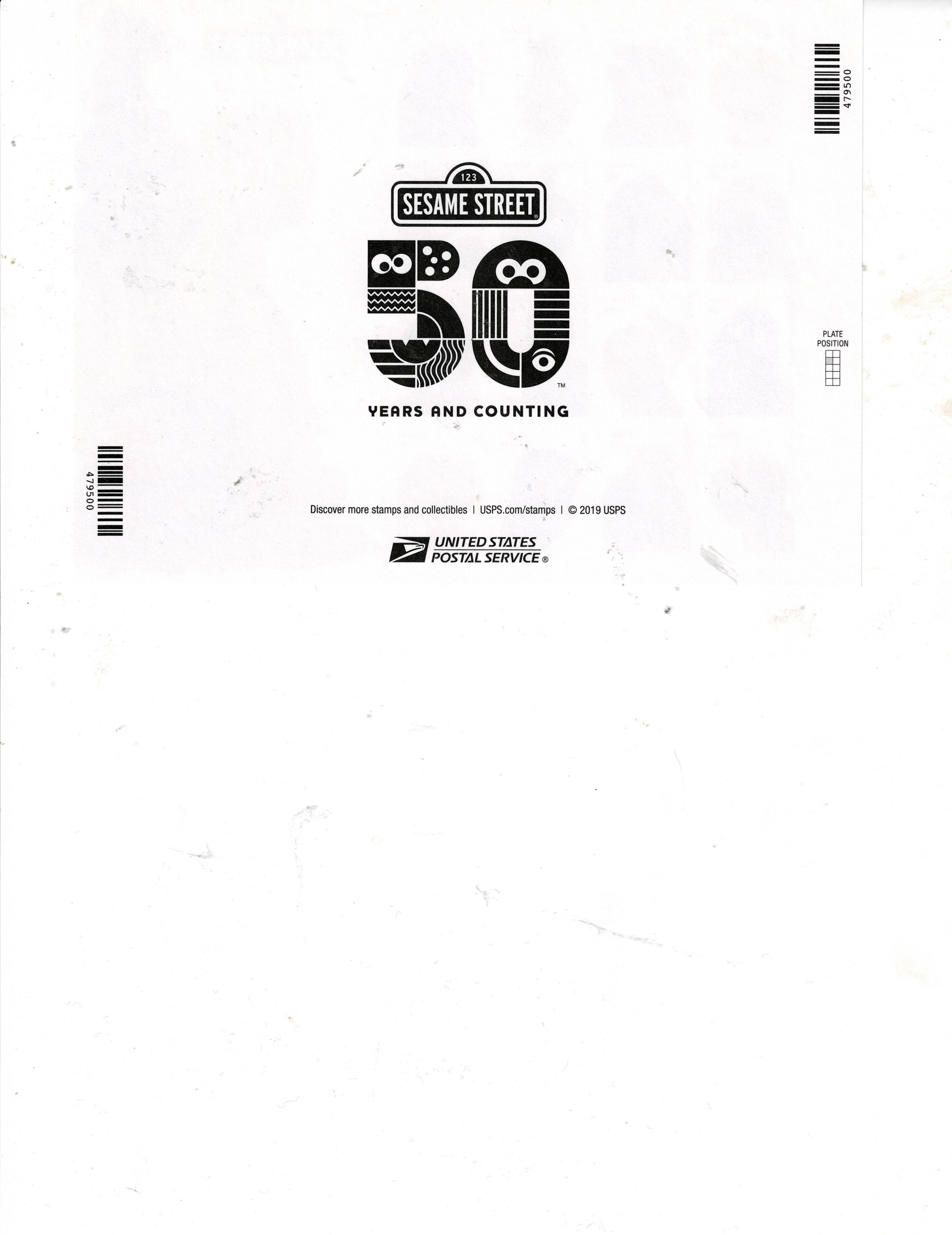 Sesame Street 60 cent US Postage Sheet #5394 VF MNH | United States ...