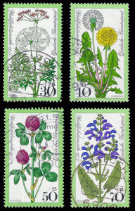 Germany FRG 1977 Sc B533-36 uxf Flowers