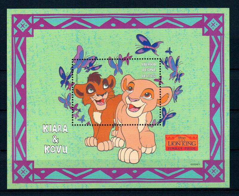 X0 Disney 444  Sierra Leone SC# 2127 Lion King Set of Stamps