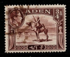 ADEN SG17 1937 ¾a RED-BROWN FINE USED