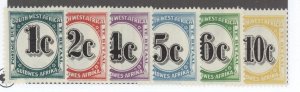 South West Africa, Scott #J96-101, MH