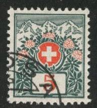 Switzerland Scott J36 used  1910 postage due