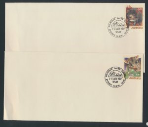 Australia PrePaid Envelope 1987  State Faunal Emblems  definitives