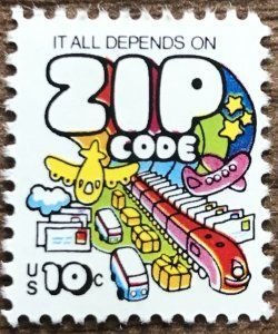 SCOTT  1511  ZIP CODE  10¢  SINGLE  MINT NEVER HINGED