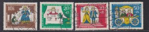 Germany # B418-421, Fairy Tale - The Princes and the Frog, Used, 1/2 Cat.