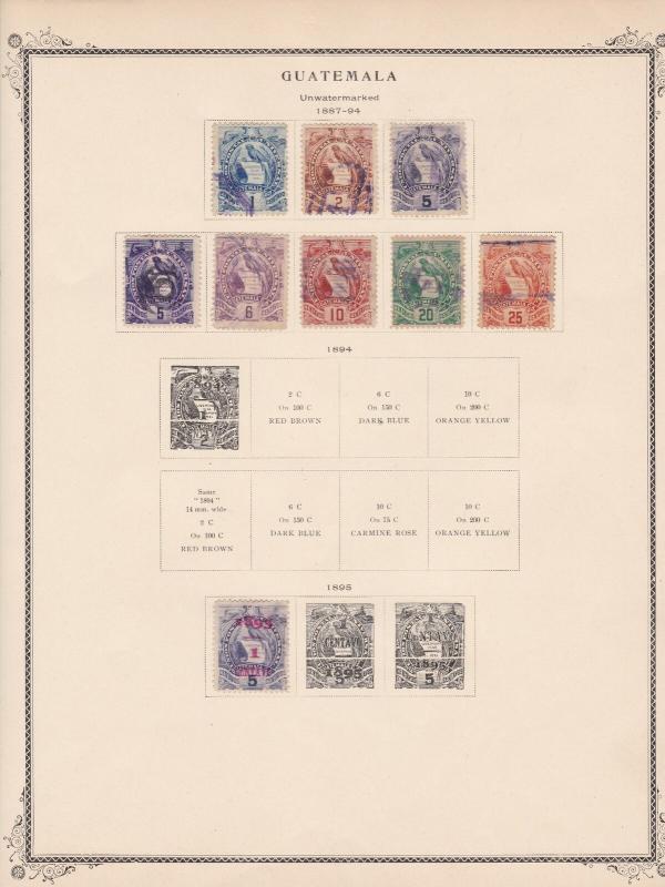 guatemala stamps page ref 17207