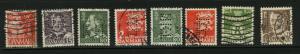 Denmark. Lot 8 Different used with Perfin.