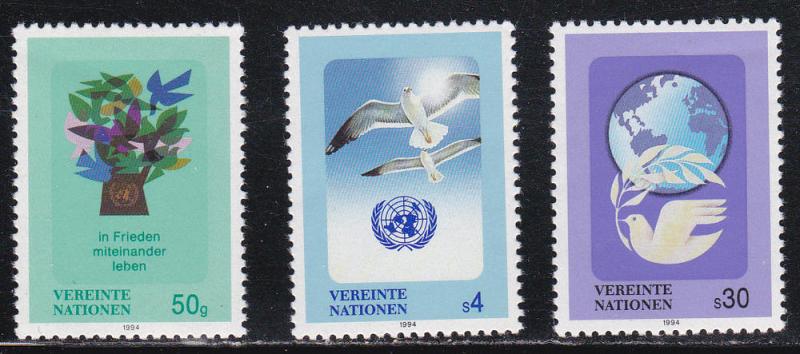 U.N. Vienna # 167-169, Definitive Issues Mint NH
