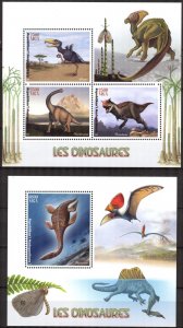 Madagascar 2017 Dinosaurs Sheet + S/S MNH