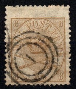 Denmark #14 F-VF Used CV $95.00 (X4127)