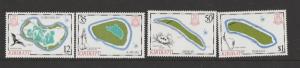 Kiribati 1985 Island Maps 4th Series UM SG 237/40