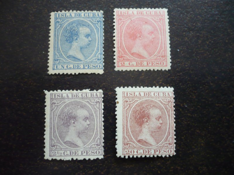 Stamps - Cuba - Scott# 134,138,142,152 - Mint Hinged Set of 4 Stamps