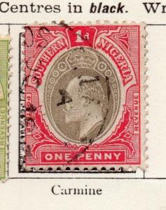 Southern Nigeria 1901-02 Early Issue Fine Used 1d. 269969