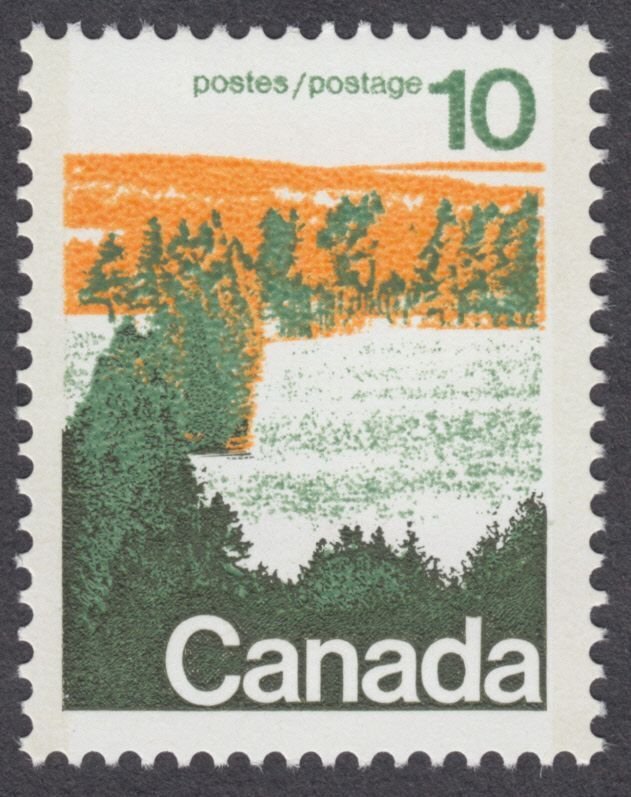 Canada - #594a Forest , Type II, OP2 Tagged, DF/DF Paper, Perf. 13.3 - MNH