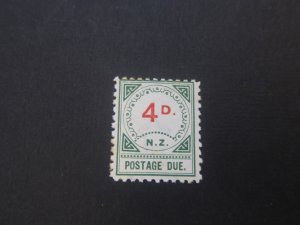 New Zealand 1899 SG D16 small toning back MH