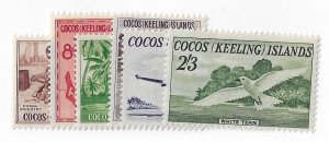 Cocos Islands  Sc 1-6  set of 6 OG VF