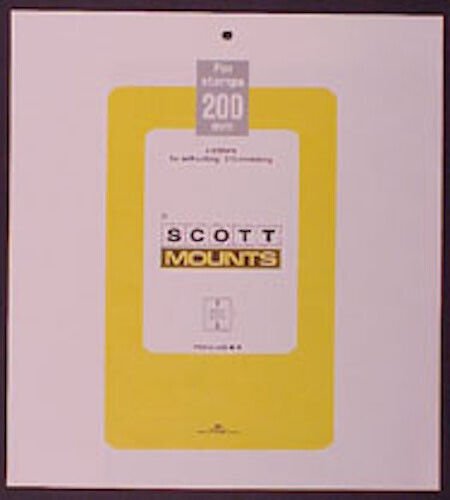 Scott/Prinz Pre-Cut Souvenir Sheets Small Panes Stamp Mounts 275x200 #1010 Clear