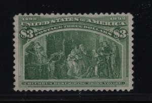 243a VF+ previously hinged PSE cert OG rich color cv $ 1500 ! see pic !